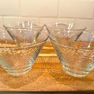 SLAH Southern Living At Home Sipper Textured Glass Small Bowls - Set of 4